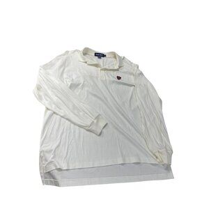 Polo Golf Ralph Lauren Mens white Long Sleeve Polo Shirt size L SKU 9273
